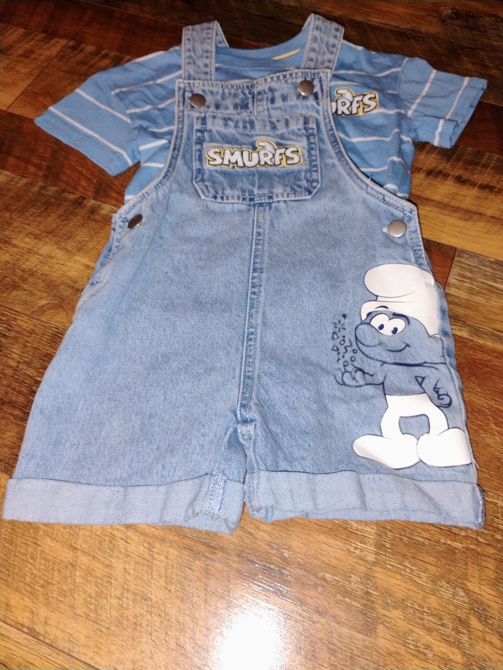 Smurfs 2t Boys Overall Outfit